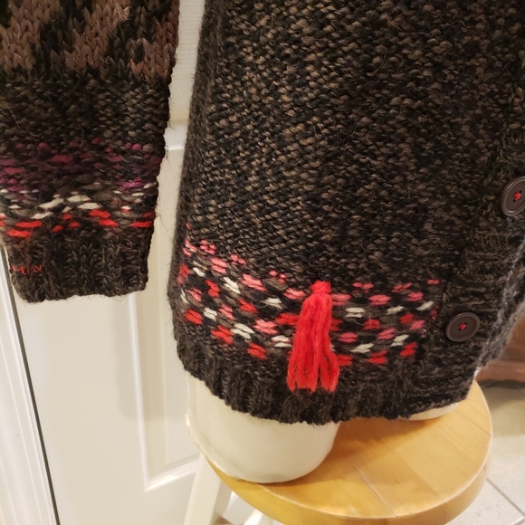 Catimini Made In France Cozy Multicolor Knit Women's Sweater - Picture 8 of 13